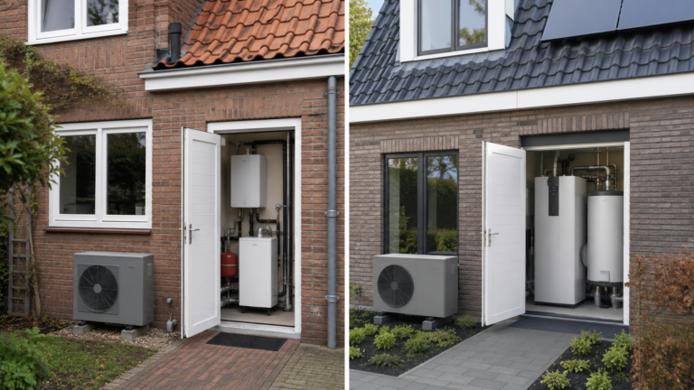 Vergelijking tussen een hybride en volledig elektrische warmtepomp bij twee Nederlandse woningen