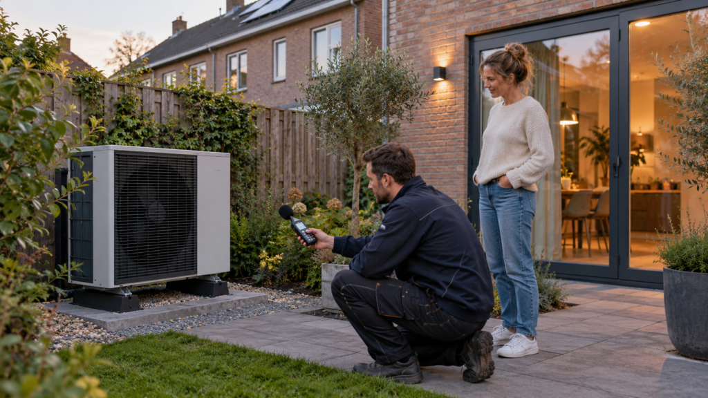 Hoeveel geluid maakt een warmtepomp