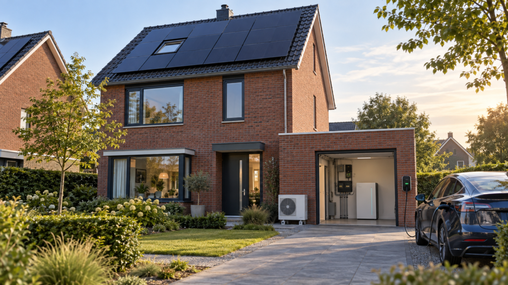 Hoeveel stroom kan jouw woning tegelijk gebruiken met een laadpaal, warmtepomp en thuisbatterij.